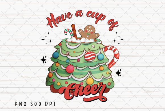 Celebrate the Season with Have a Cup of Cheer Christmas Tree PNG