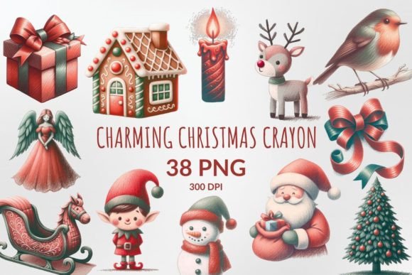 Charming Christmas Crayon Sublimation: A Designer's Festive Toolkit