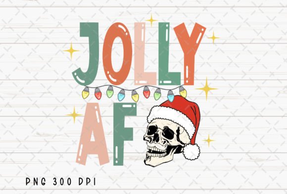 Get Jolly AF: A Retro Skull Santa for Edgy Christmas Designs
