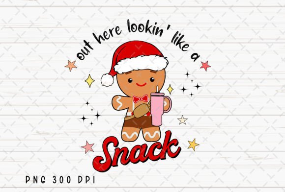 Gingerbread Funny Christmas Retro PNG: A Vintage Holiday Essential