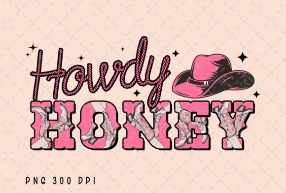 Howdy Honey Retro Valentine's Day PNG for Your Projects