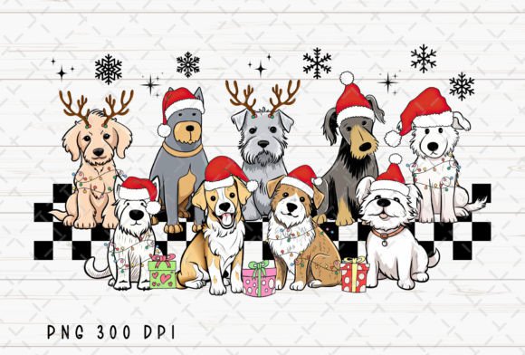 Illuminate Your Brand: Dog Lover Christmas Lights Dog Mom PNG