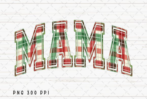 Mama Christmas Plaid Retro Mom PNG: A Cozy Holiday Design Asset