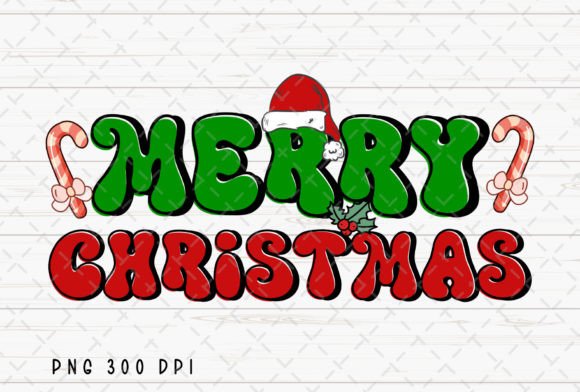 Merry Christmas Retro Sublimation PNG: Vintage Charm for Modern Crafts