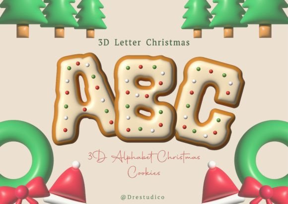 The Sweet Allure of Vanilla Icing Christmas Cookie Alphabet