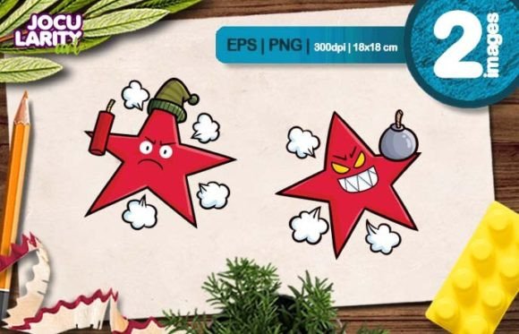 Unleashing the Funny Angry Red Star: A Design Asset for Bold Projects